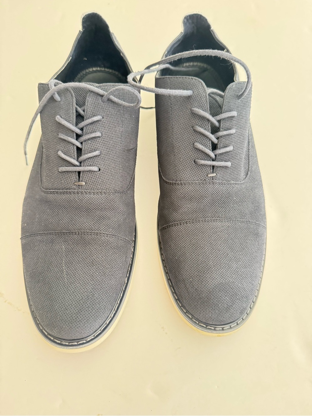 Aldo Men's Grey Canvas Derby Lace-Ups